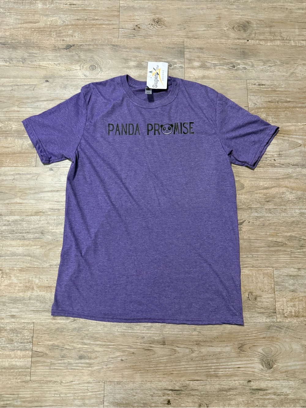 Gildan Purple 'PANDA PROMISE' Short Sleeve Tee
